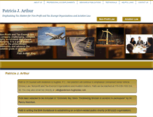 Tablet Screenshot of pattiarthur.com